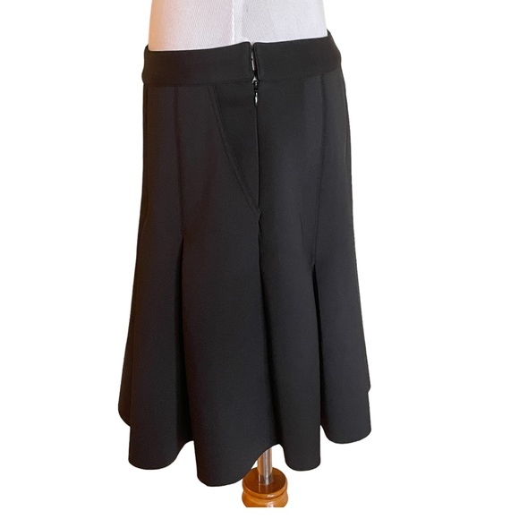 Rachel Zoe Black Indio Pleated Neoprene Ponte Mininskirt Sz 10 - Picture 5 of 15